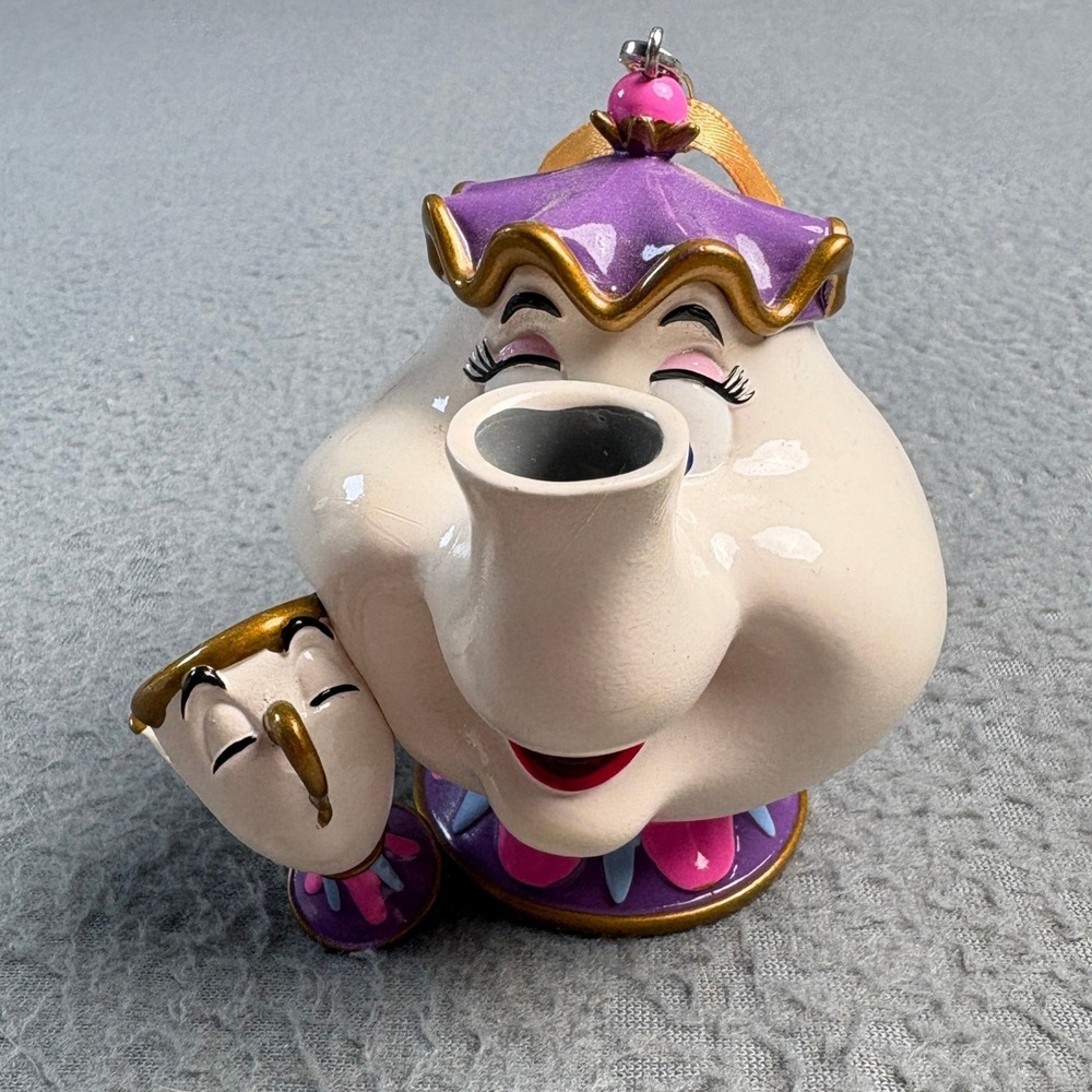 Disney Parks Mrs Potts and Chip Beauty and the Beast Christmas Ornament 3"